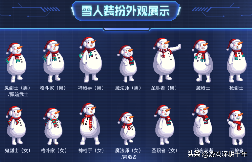 dnf雪人套搭配图？DNF雪人套装扮怎么得