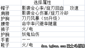 斗战神龙女加什么属性？斗战神龙女55套装选择